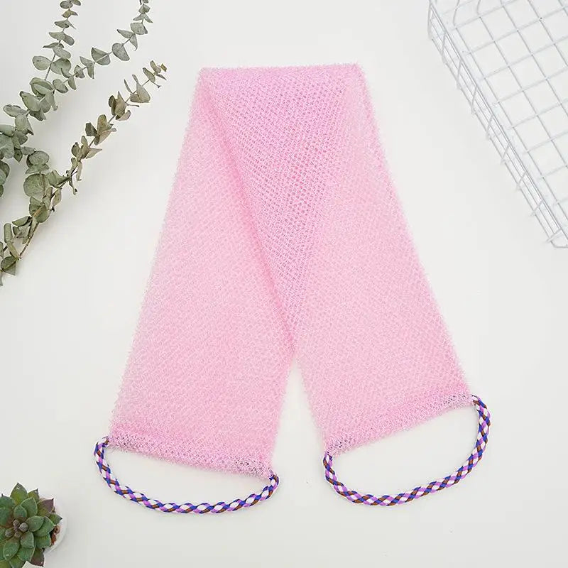Jelieora Venture African net sponge for exfoliating and scrubbing, bath and body shower cleaning tool with foam netting.