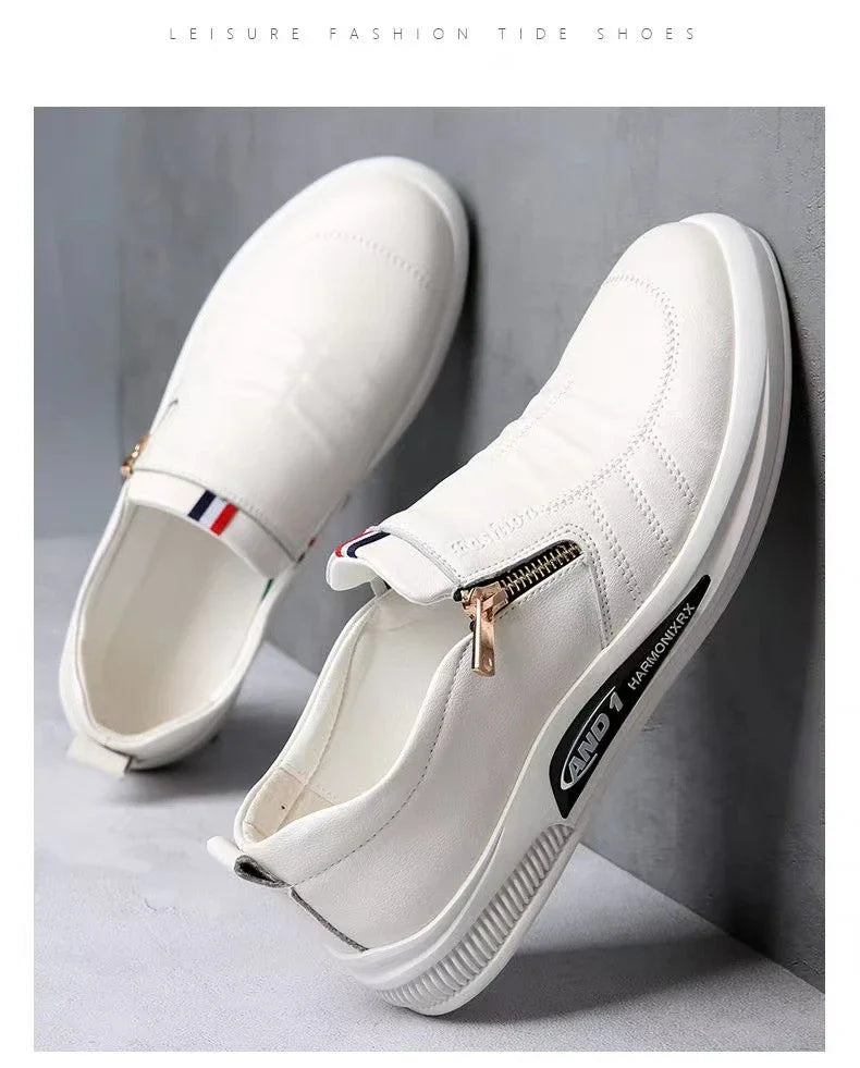 Men's Casual Leather Loafers | Slip-On Moccasins Business Shoes