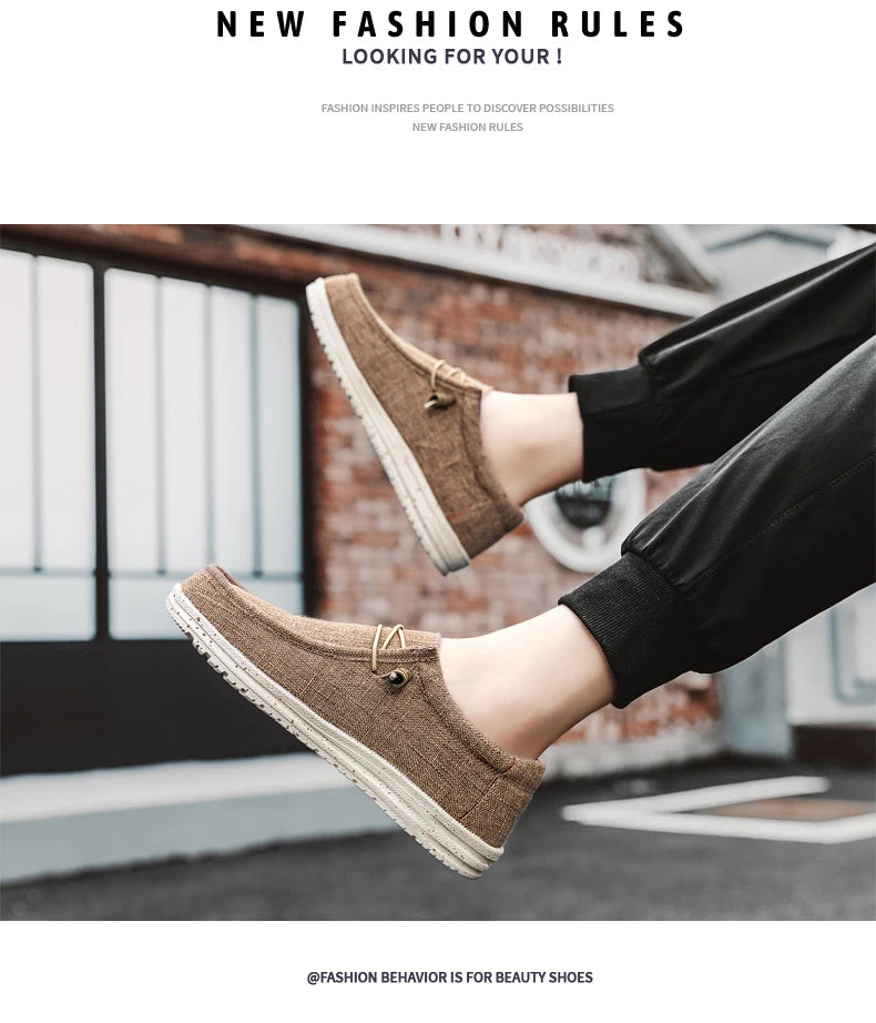 Men's hiking loafers by Jelieora Venture featuring durable leather upper and rugged rubber soles for outdoor adventures.