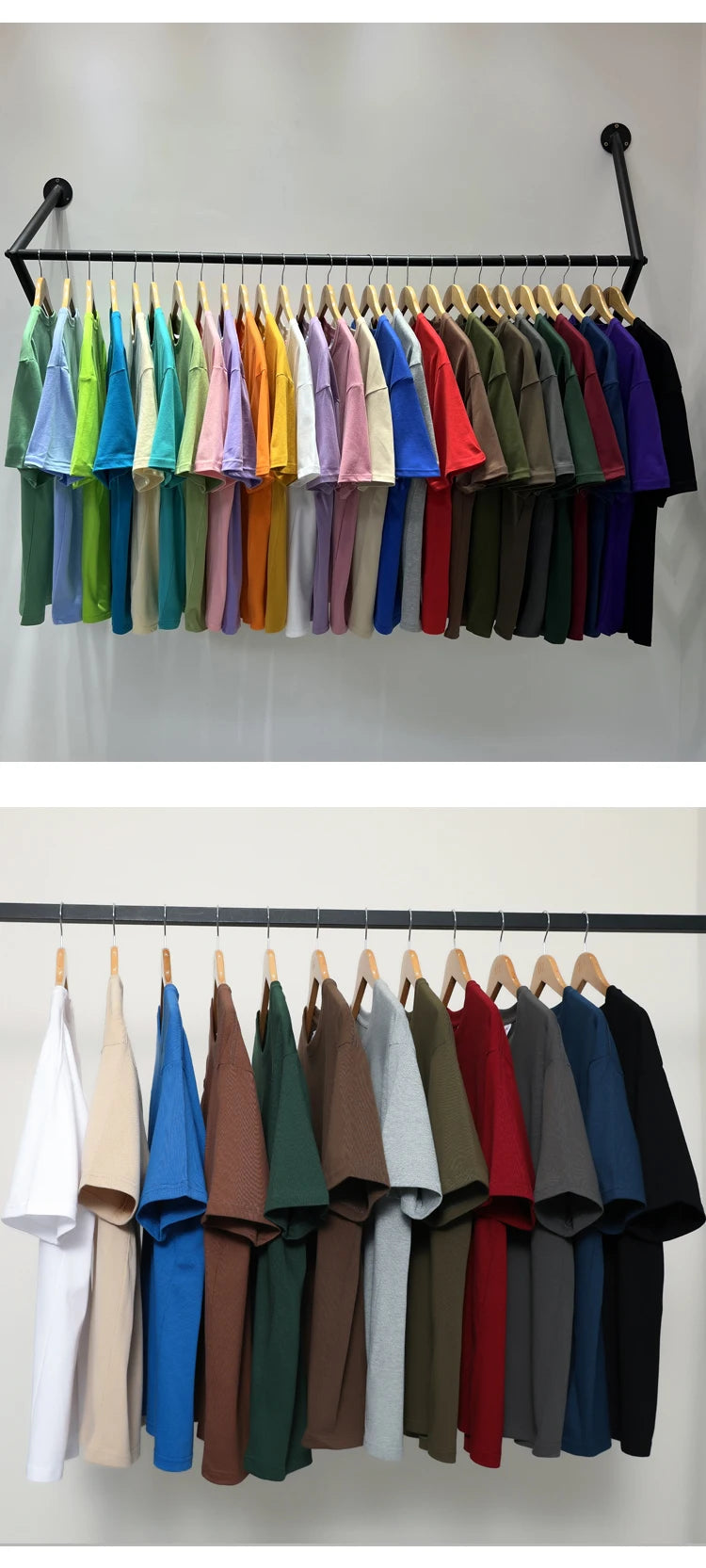 Men's solid basic hip hop cotton T-shirt by Jelieora Venture in various colors, shown in a casual fit with short sleeves.