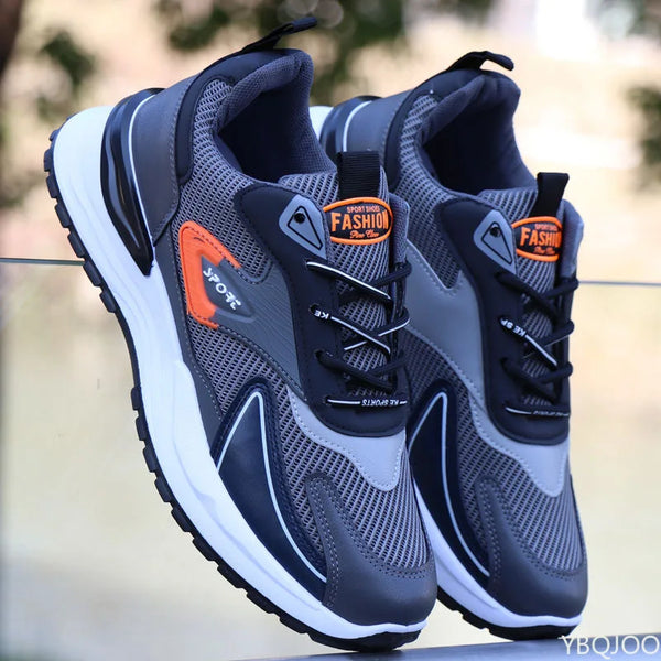 Men's Breathable Casual Platform Trainers | Lightweight Lace-Up Sports Shoes