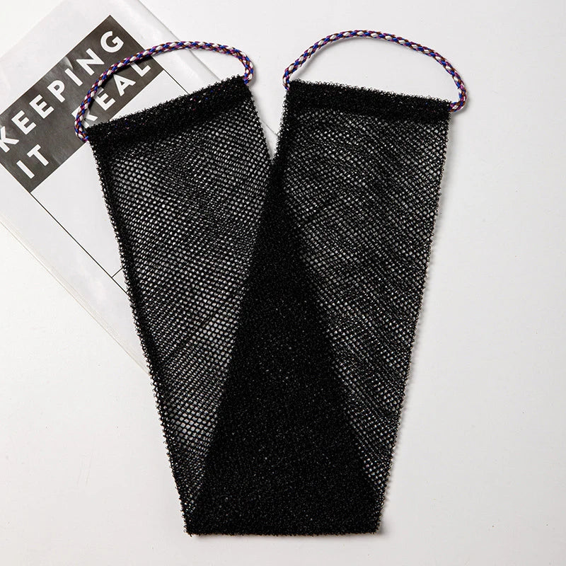 African Net bath sponge by Jelieora Venture, 77cm long exfoliating shower body scrubber for back and skin smoothing.