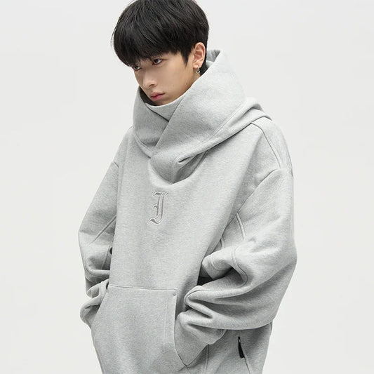 Men's turtleneck hoodie by Jelieora Venture, featuring a cozy fit, soft fabric, and stylish design in a casual look.
