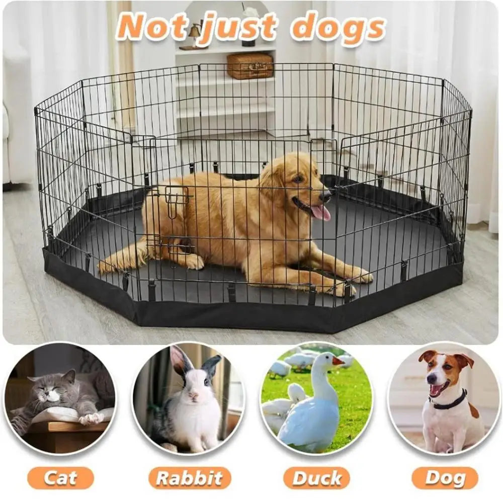 Jelieora Venture washable dog playpen mat with waterproof Oxford cloth, suitable for puppies, cats, and indoor pet training.