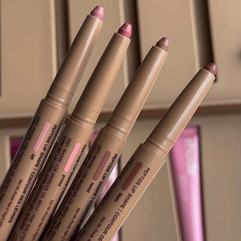 Jelieora Venture peptide lip liner pencil with long-lasting lip tint, shown in a sleek black design for precise lip makeup application