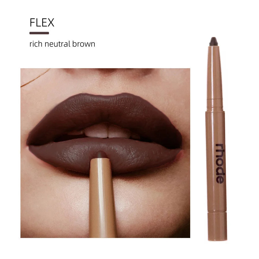 Jelieora Venture peptide lip shape pen, long-lasting lip liner and tint pencil, with a sleek design for precise lip makeup application.