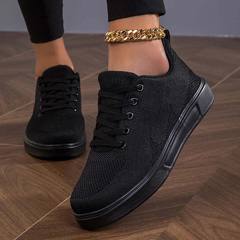 Women's breathable mesh chunky sneakers by Jelieora Venture featuring stylish design and comfortable cushioning.