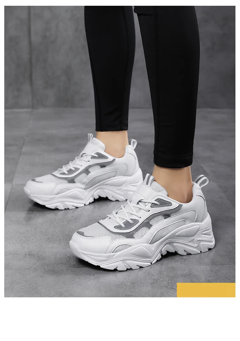 Women's Jelieora Venture vulcanized platform chunky sneakers with thick soles and stylish design, perfect for casual and trendy outfits.