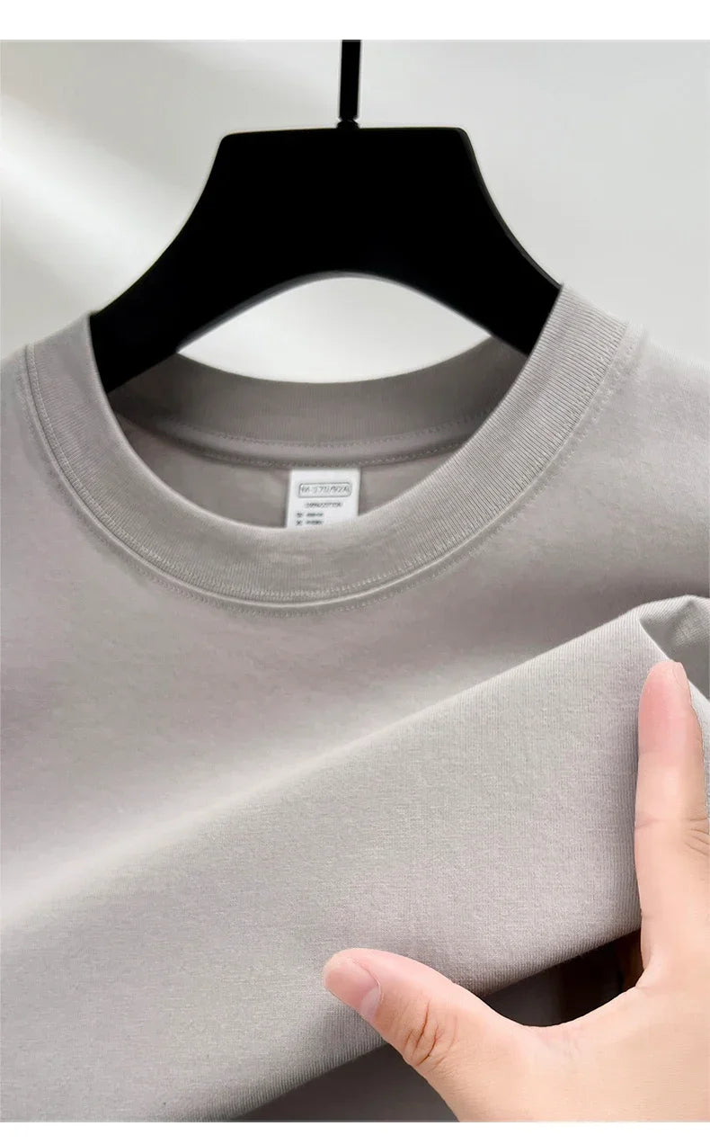 Men's Jelieora Venture 100% cotton round neck T-shirt, breathable everyday tee, shown in a classic fit and neutral color.