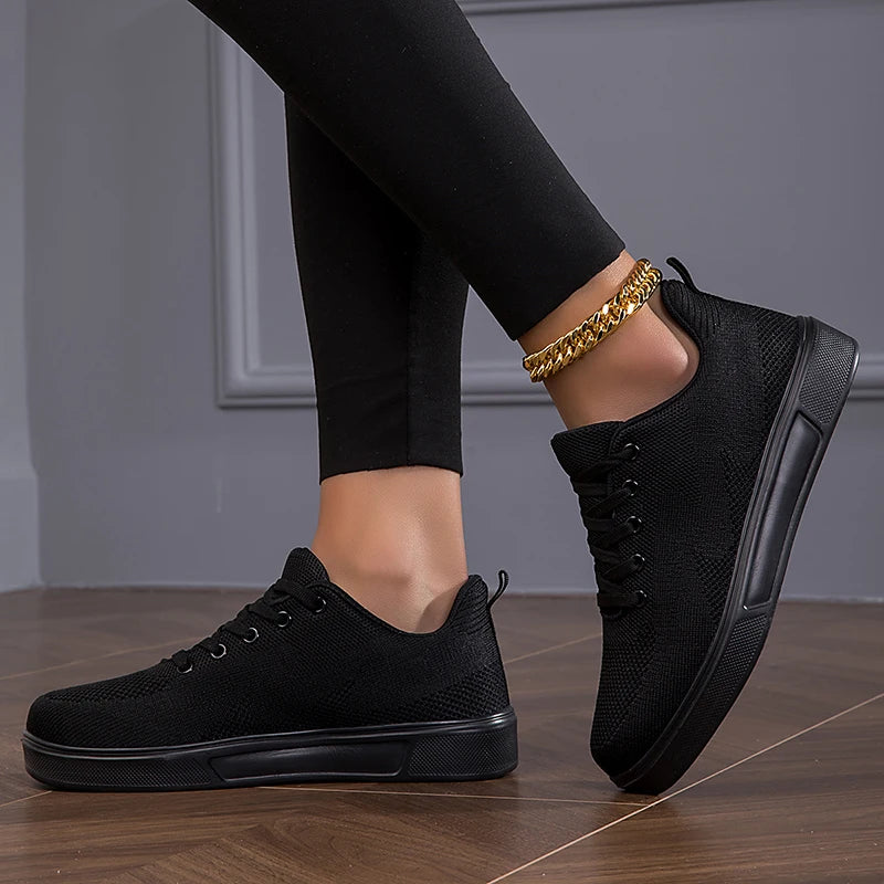 Women's breathable mesh chunky sneakers by Jelieora Venture featuring stylish design and comfortable cushioning.