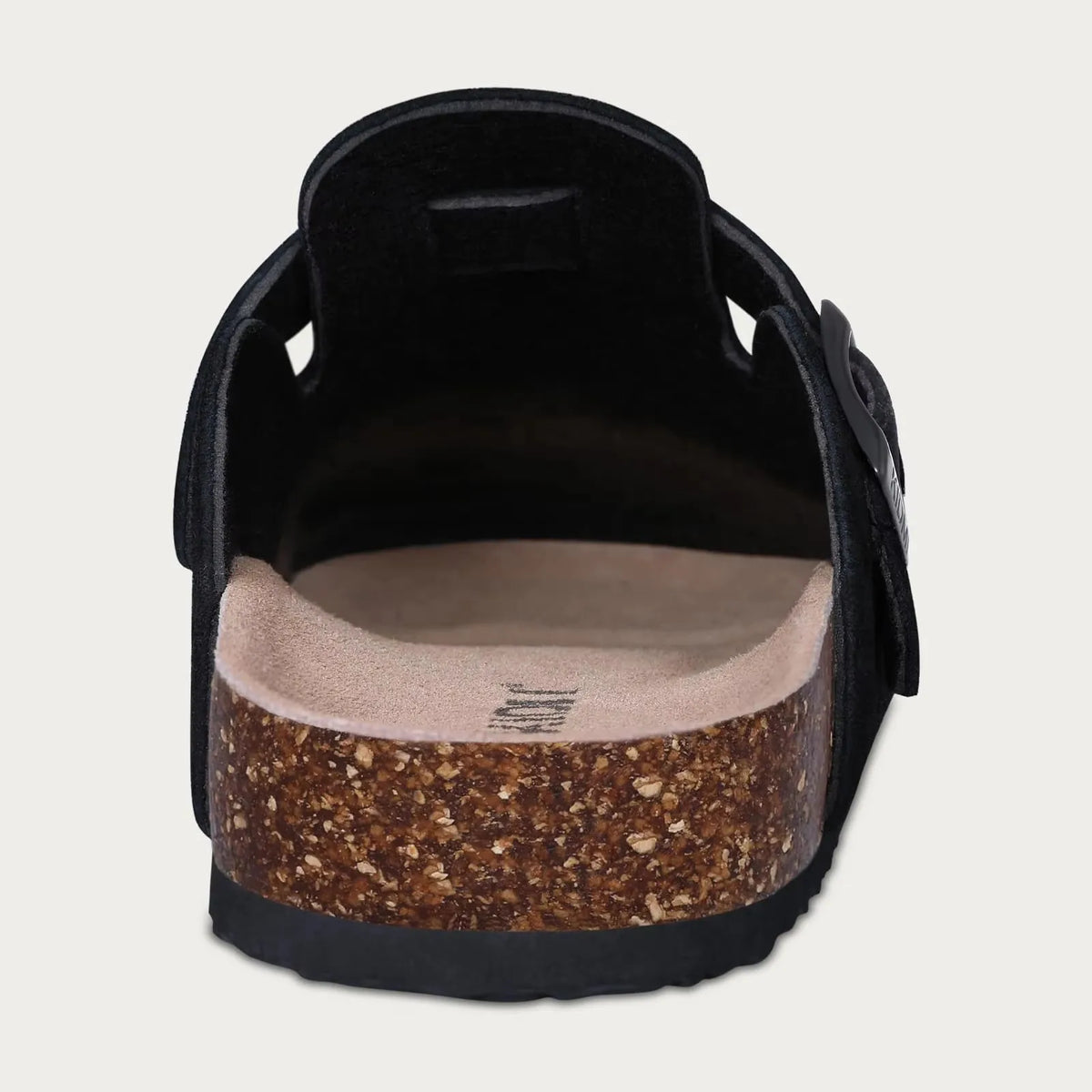 Women's suede cork footbed mule clogs by Jelieora Venture, featuring a stylish slip-on design and comfortable open-toe silhouette.