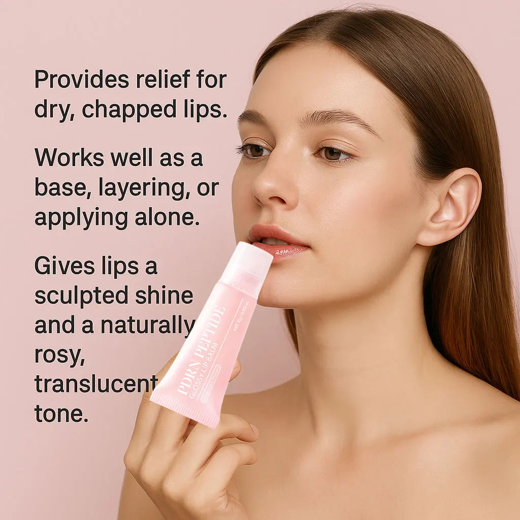 Jelieora Venture PDRN Peptide Jelly Gloss Balm in 10g with pink peptide, hyaluronic acid, and ceramide for glossy, moisturized lips