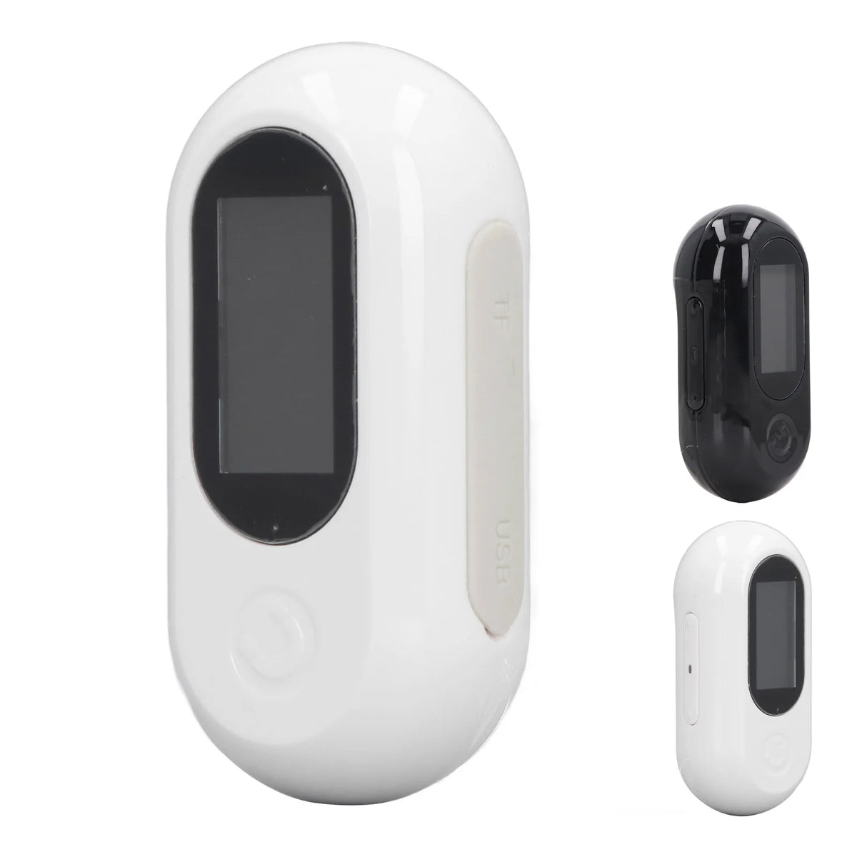 Jelieora Venture pet sports camera attached to a collar, showing wide-angle lens, supporting memory card, full HD outdoor pet filming