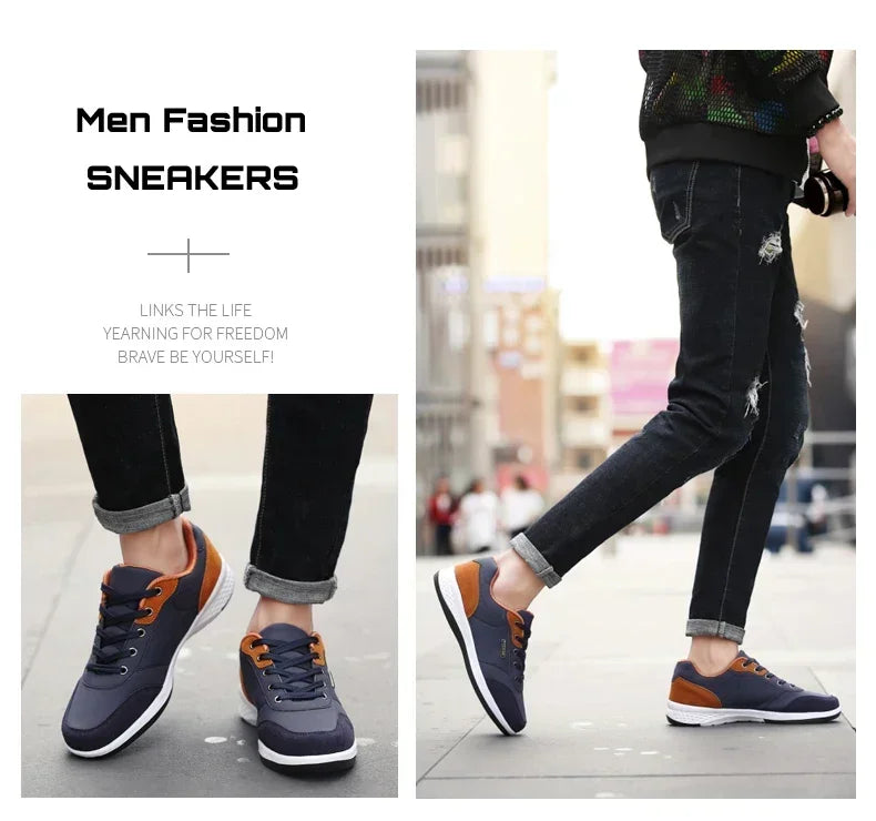 Men's waterproof trainers by Jelieora Venture featuring durable design and slip-resistant soles for wet conditions.