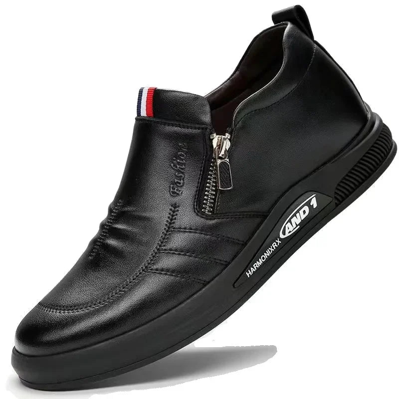 Men's Casual Leather Loafers | Slip-On Moccasins Business Shoes
