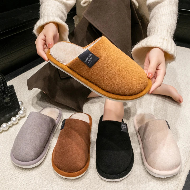 Men's warm house slippers by Jelieora Venture featuring plush interior and soft sole for cozy indoor wear.