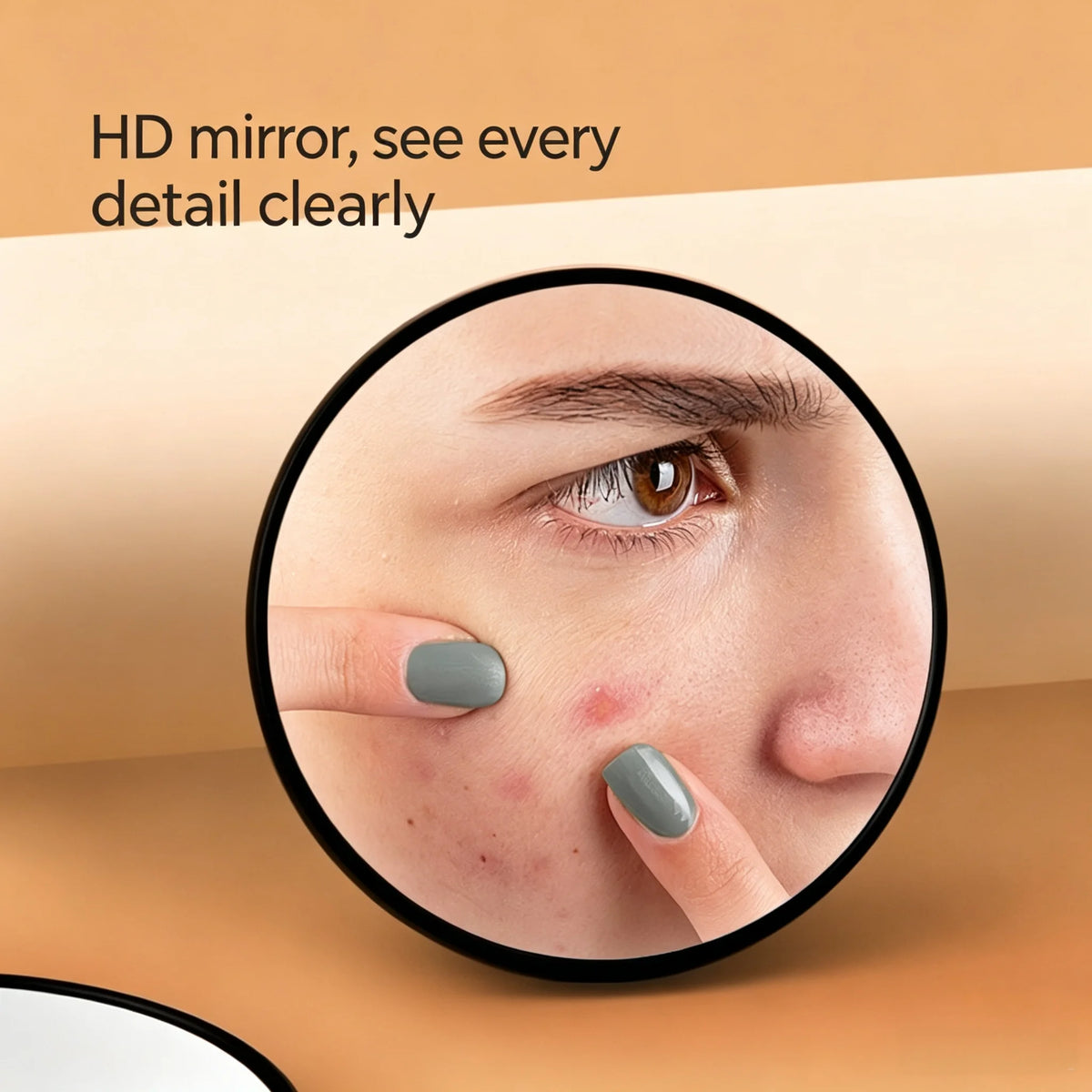 Set of 3 Portable Suction Cup Magnifying Mirrors 5x 10x 15x HD Detail Makeup Mirror for Makeup Pore And Blackhead Removal