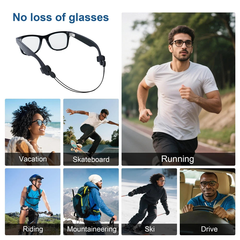 Glasses Fixing Lanyard for RayBan Meta Smart Glasses – Non-Slip Adjustable Anti-Drop Strap