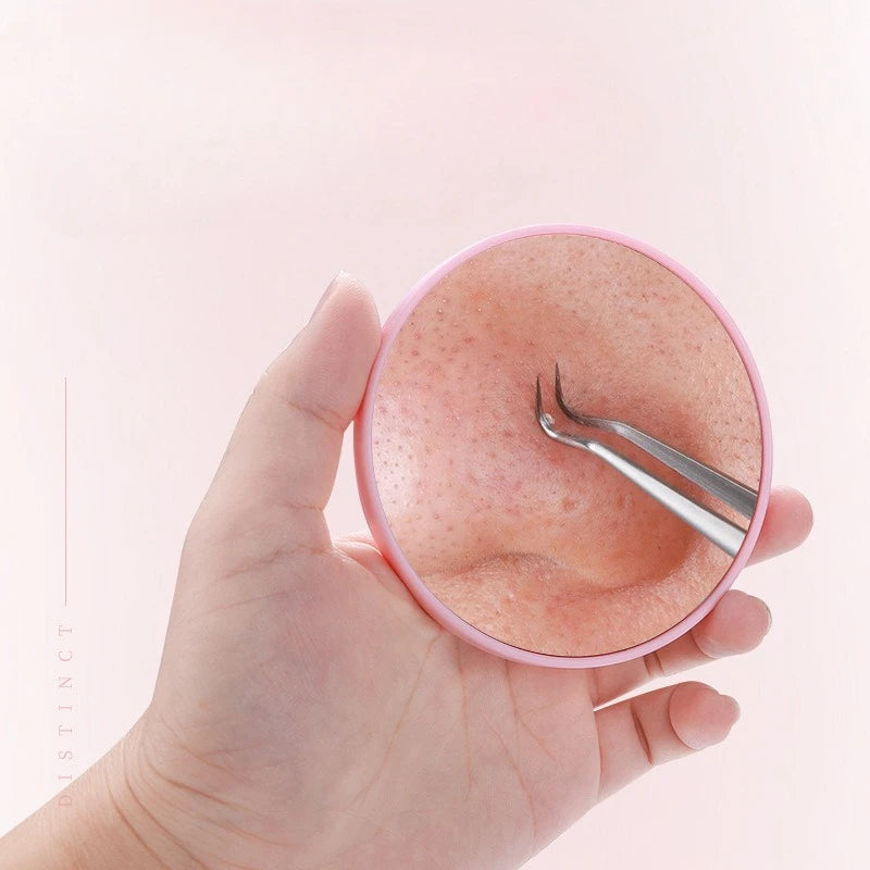 Round Magnifying Mirror with Suction Cup | 5x 10x 15x Bathroom Mirror