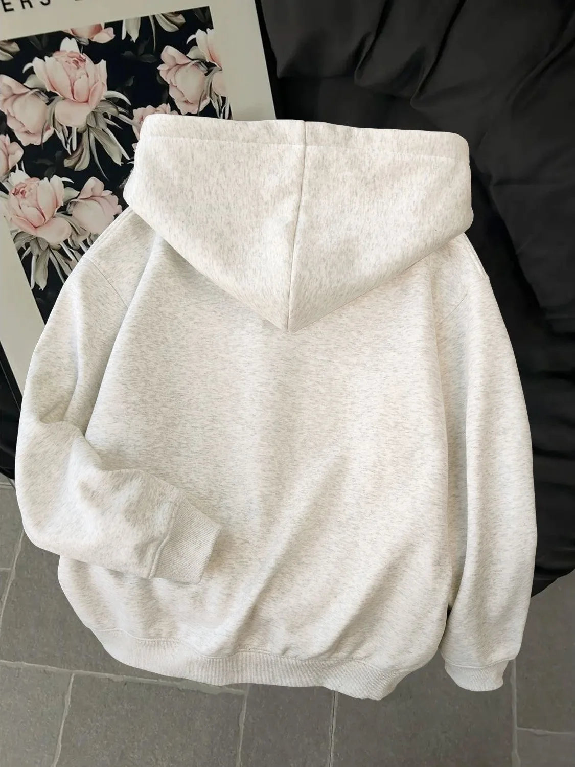 Women's dog print zip hoodie from Jelieora Venture featuring a playful dog design on a cozy, casual jacket.