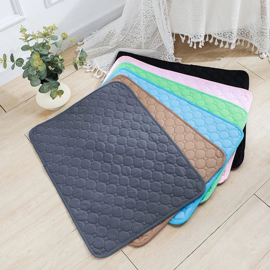 Jelieora Venture reusable dog pee pad blanket with absorbent surface, suitable for puppy training, pet beds, and car seat covers.