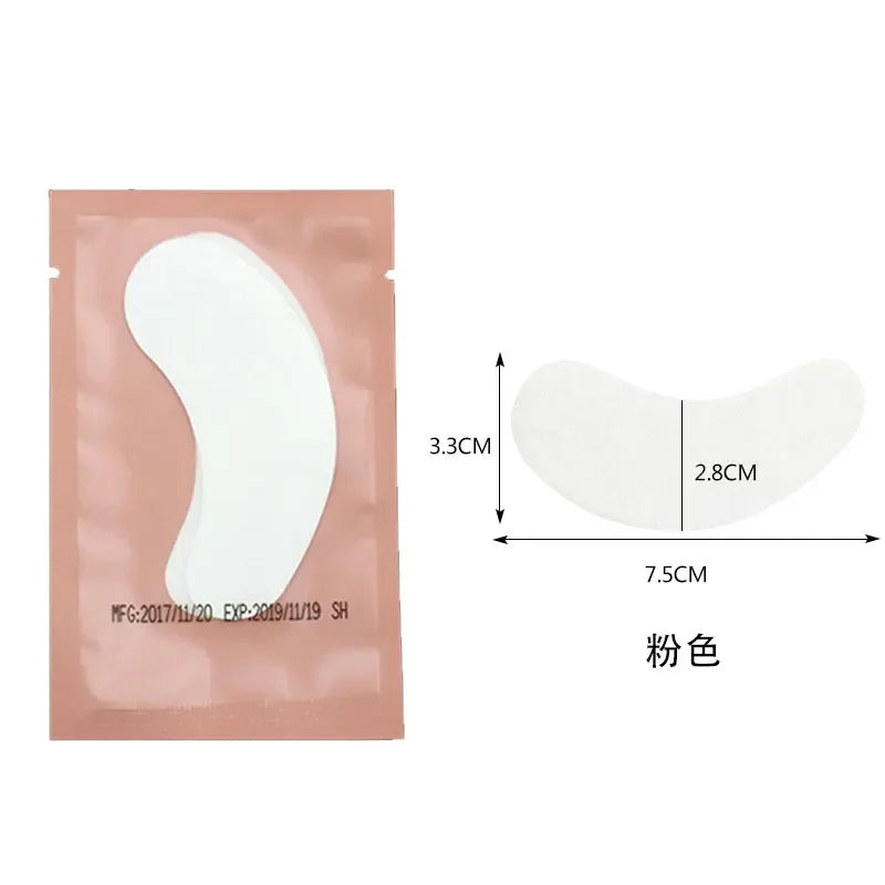 50 pairs of Jelieora Venture eyelash under eye patches made of hydrogel, designed for eye area isolation and makeup application.