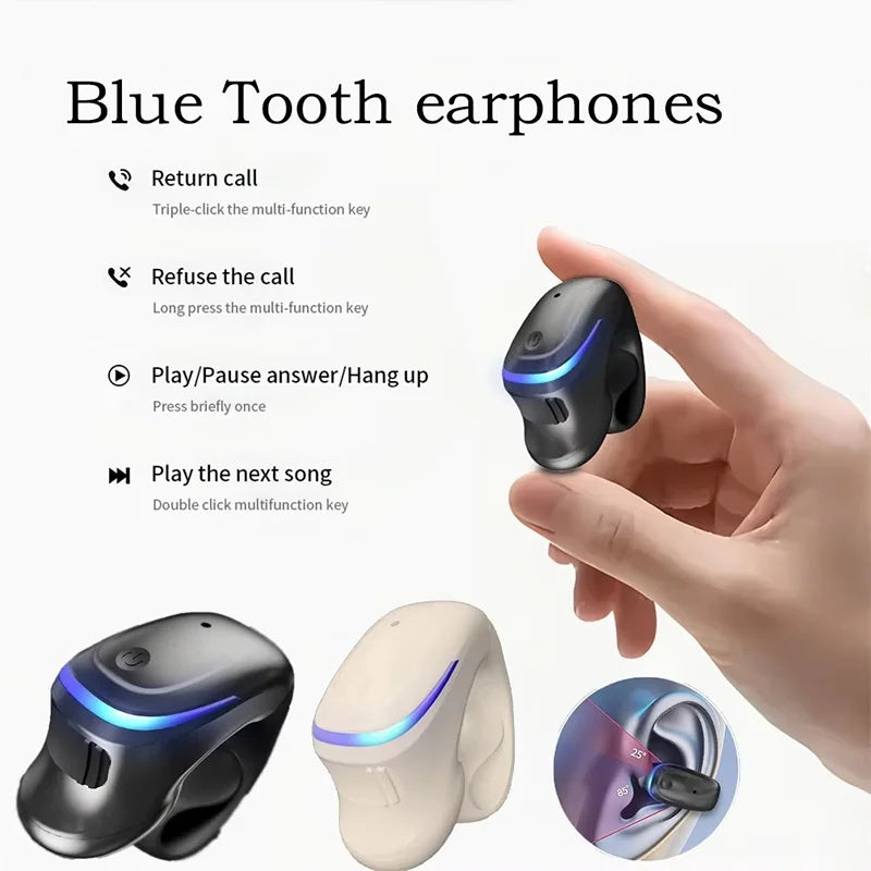 Wireless Bluetooth 5.3 Bone Conduction Clip Earphone | Single Ear Sport Headset