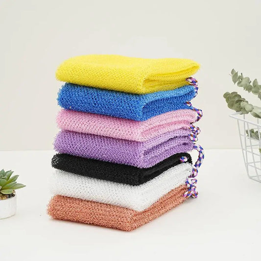 Jelieora Venture African net sponge for exfoliating and scrubbing, ideal for bathing and shower cleaning, with foaming netting.