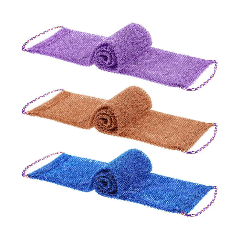 African Net bath sponge by Jelieora Venture, 77cm long exfoliating shower body scrubber and back cleaner for smooth skin.