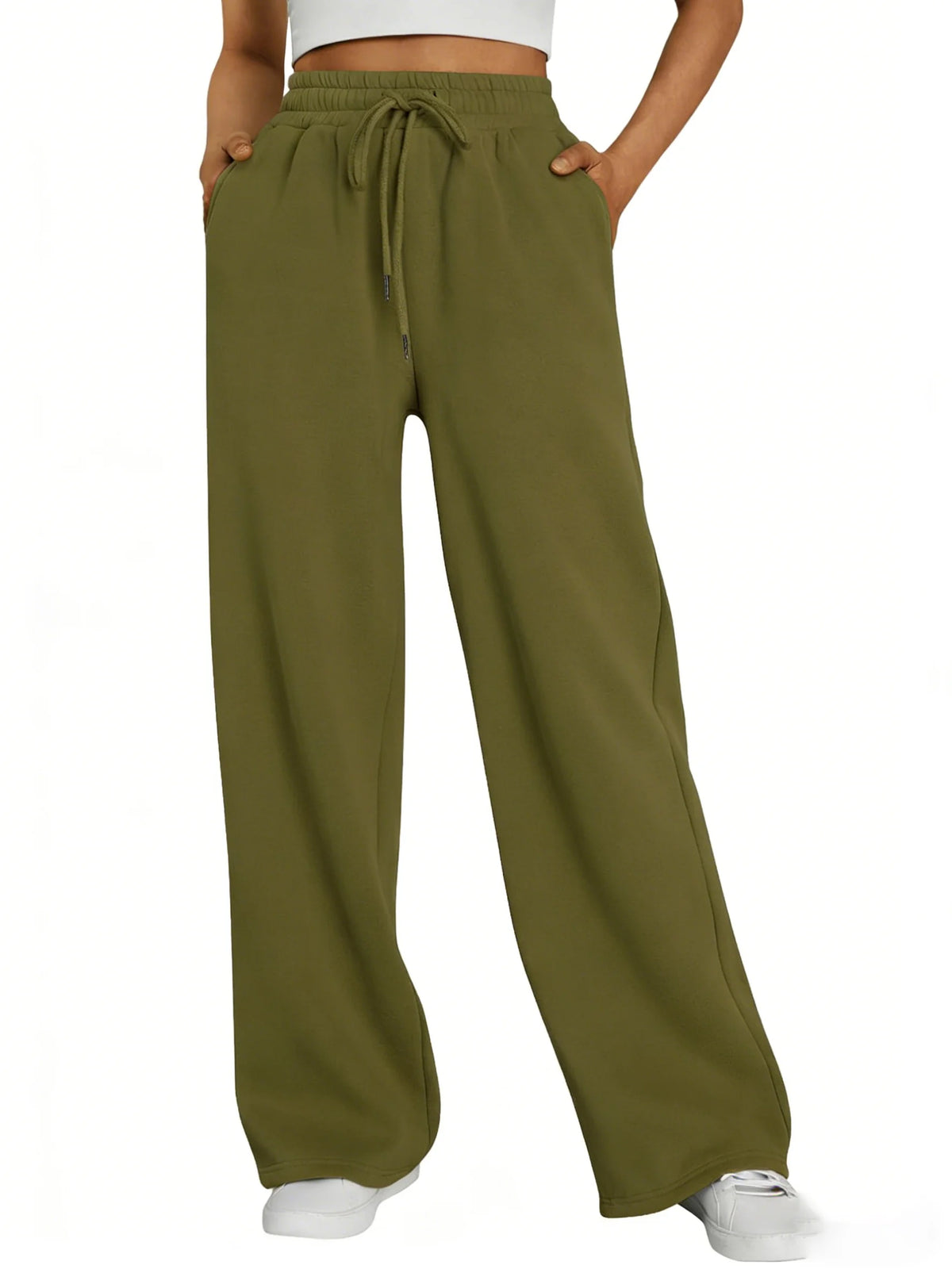 Women's wide leg jogger sweatpants by Jelieora Venture, featuring a relaxed fit and soft fabric in a casual, comfortable style.