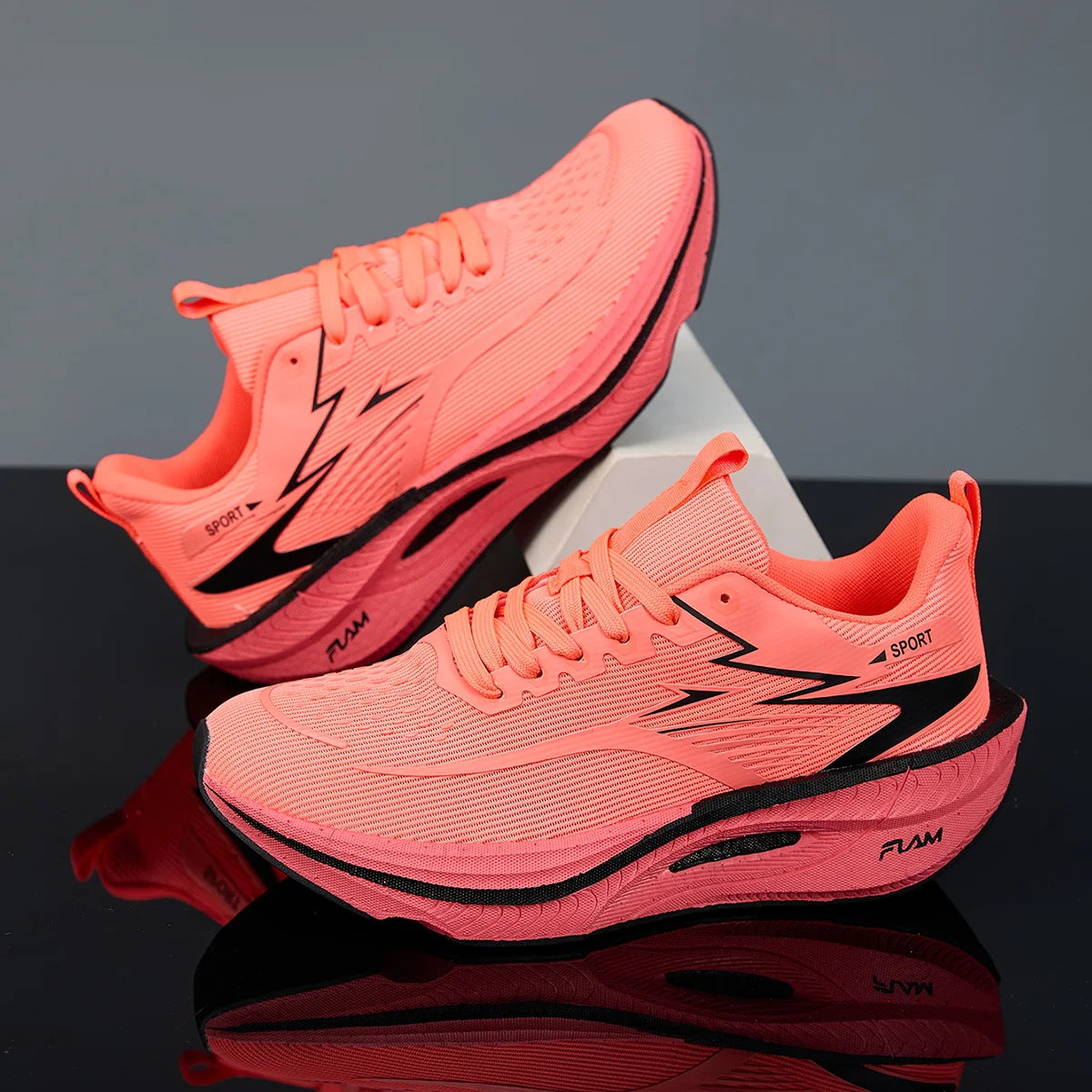 Unisex lightweight running trainers by Jelieora Venture with breathable mesh uppers and cushioned soles for comfort.