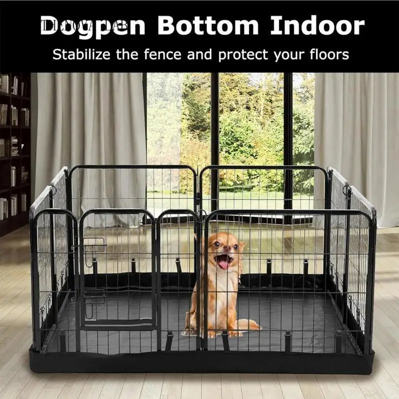 Jelieora Venture washable dog playpen mat with waterproof Oxford cloth, indoor pet fence pad for puppies and cats.
