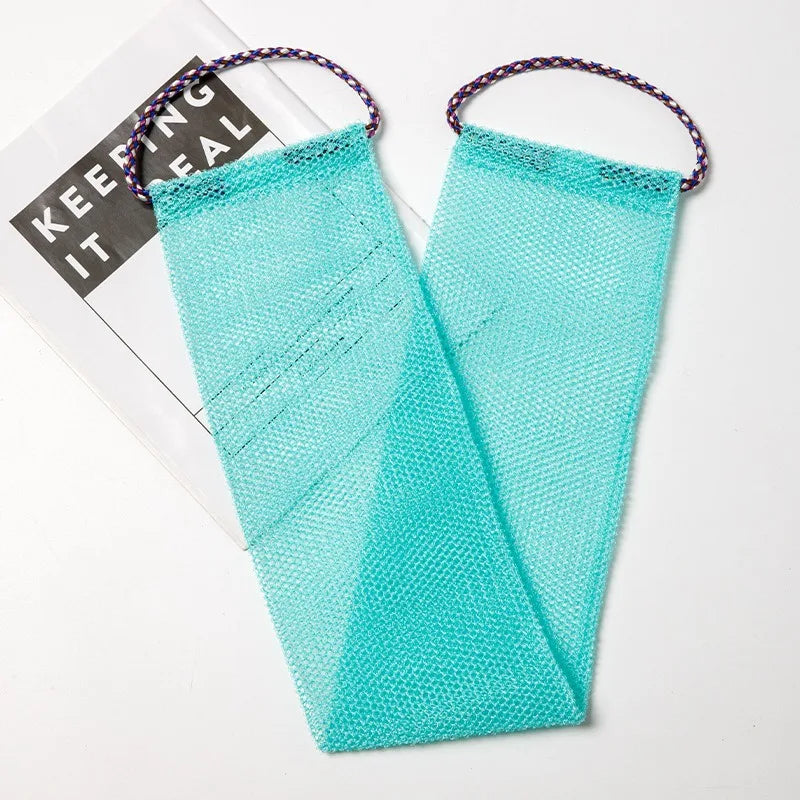 Jelieora Venture African net bath sponge for exfoliating and shower foam, featuring a back gant design and textured surface.