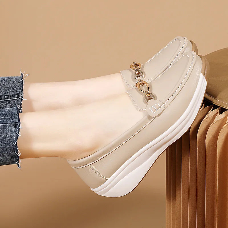 Women's suede mule clogs with cork soles by Jelieora Venture, featuring a stylish slip-on design and comfortable fit.