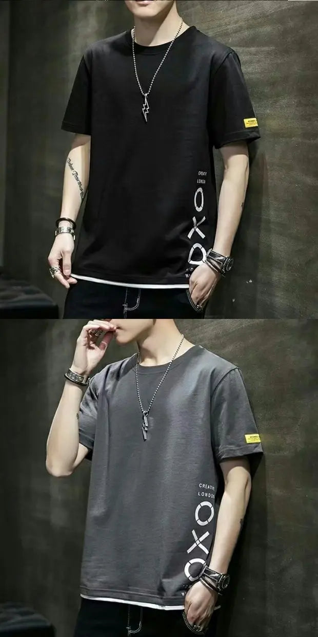 Men's casual round neck T-shirt by Jelieora Venture, displayed in a relaxed fit with soft fabric and classic style.