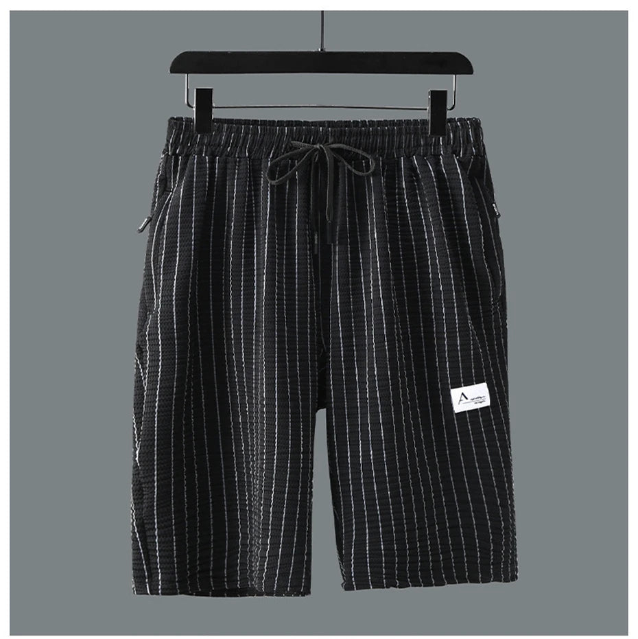 Men's plus size stripe shirt and shorts set by Jelieora Venture, summer co-ord in 4XL–11XL, featuring a stylish striped design.