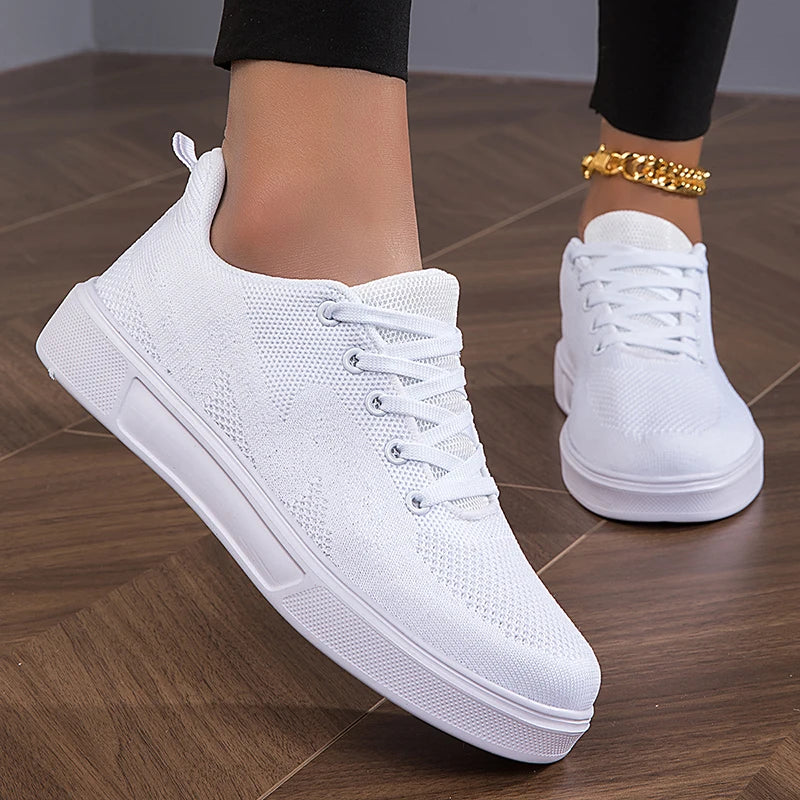 Women's breathable mesh chunky sneakers by Jelieora Venture, featuring a stylish design with cushioned soles and sporty mesh upper.
