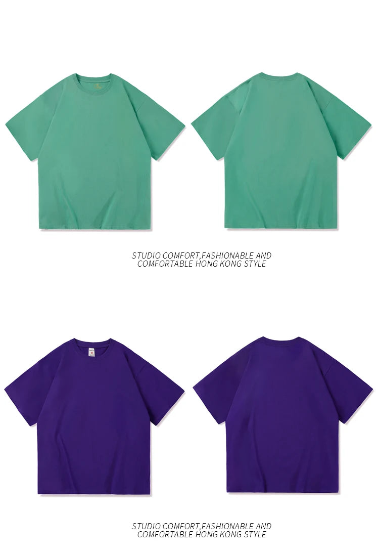 Men's solid basic hip hop cotton T-shirt by Jelieora Venture in black, showing front view with crew neckline and short sleeves.