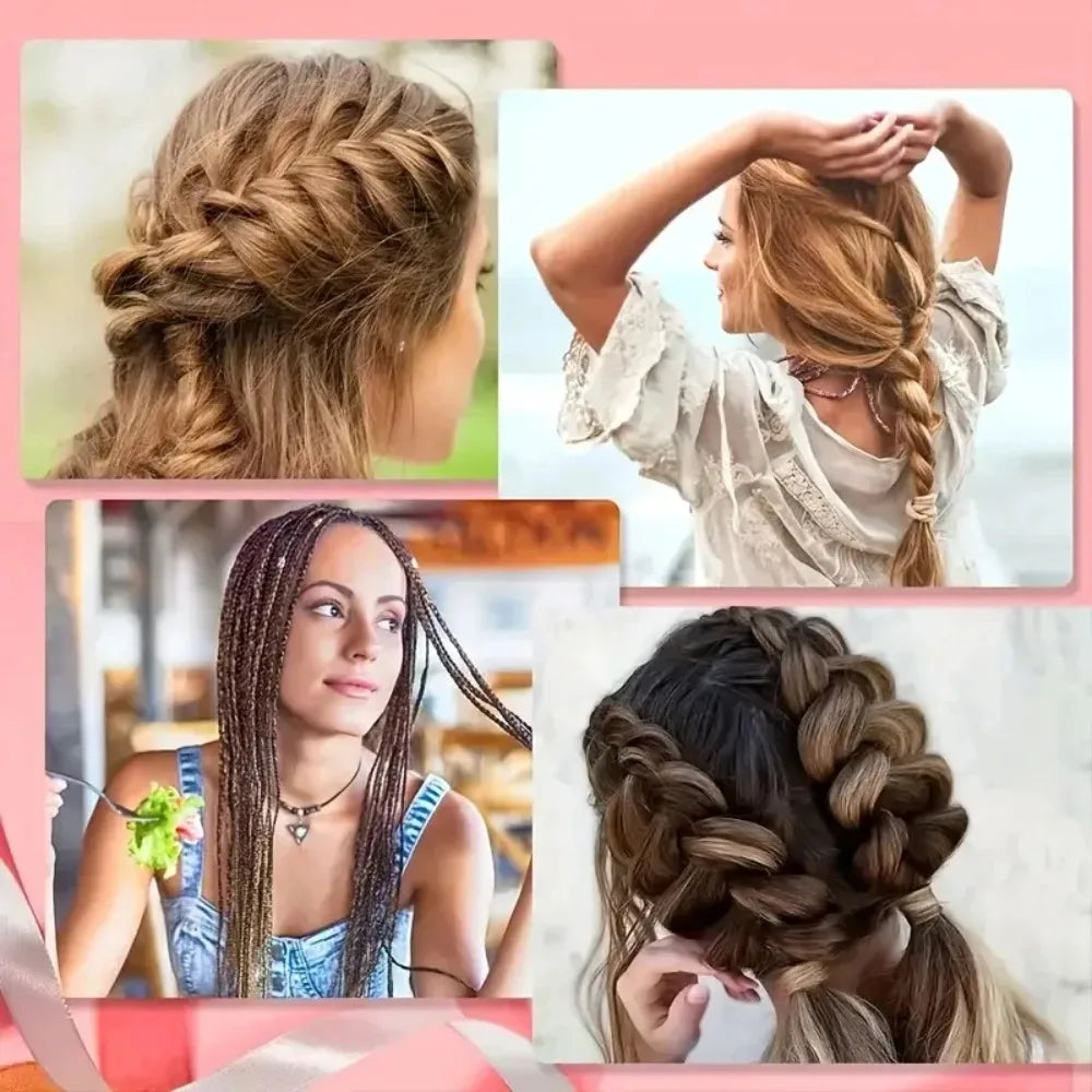 Jelieora Venture Magic Pull Hair Braid and Ponytail Styling Clip showing a black hair accessory with a secure clip for easy hair styling