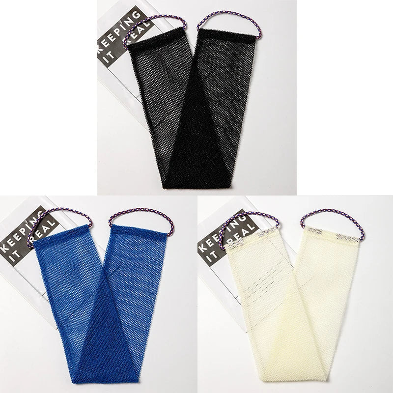 African net bath sponge from Jelieora Venture, show shower puff with textured netting for exfoliating and cleansing in the bath.