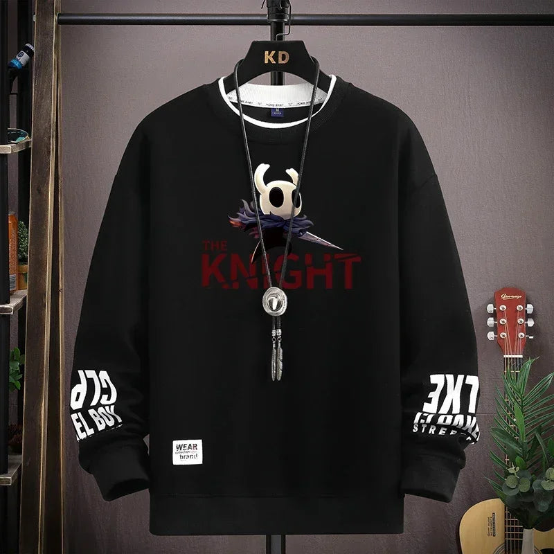 Men's sweatshirt with a bear print by Jelieora Venture, featuring a cozy, casual style in a front view.