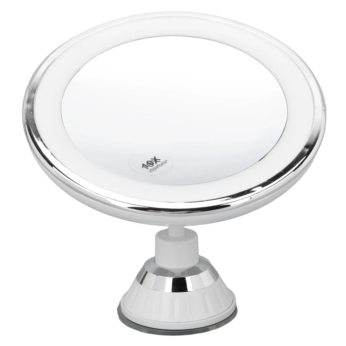 10x Magnifying Makeup Mirror with LED Lights & Suction Cup