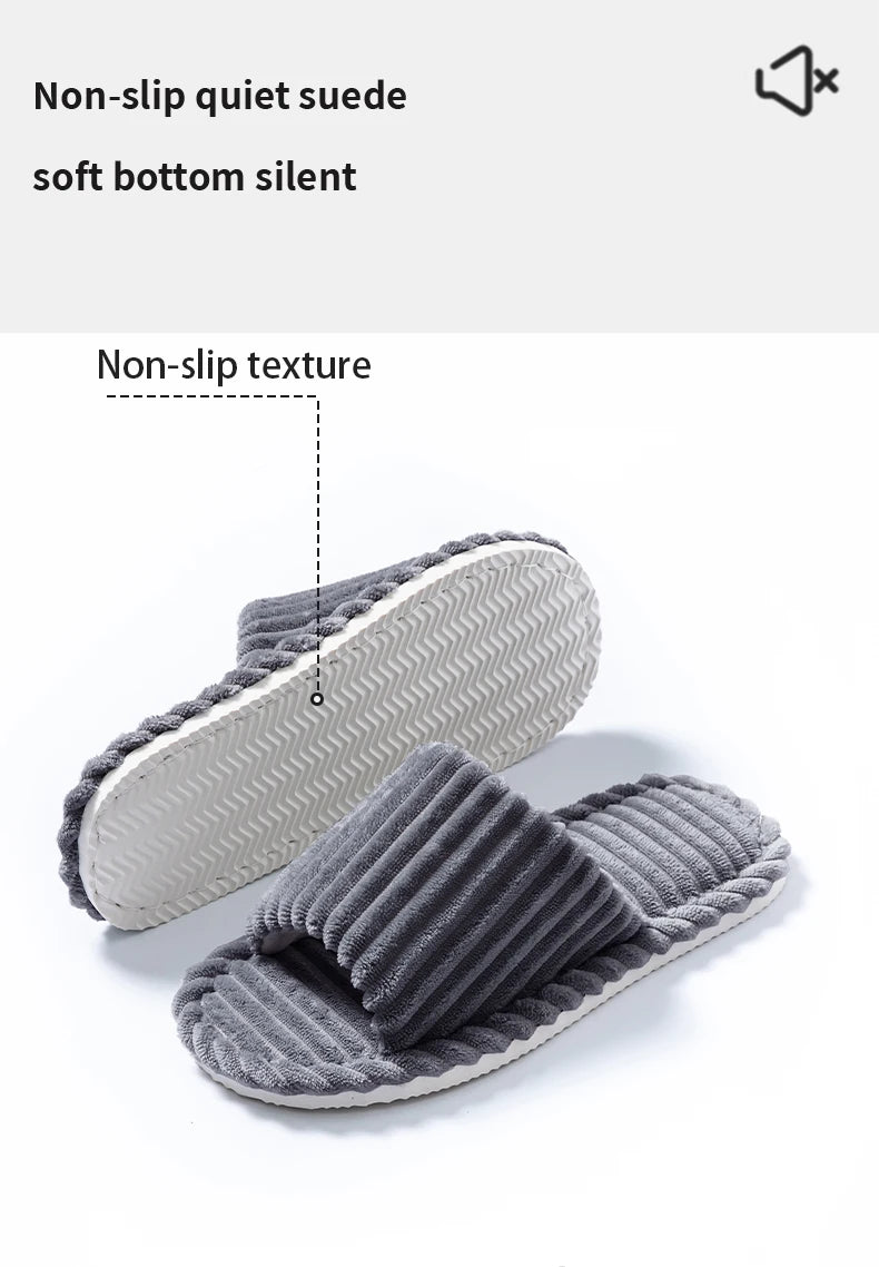 Men's open toe slippers by Jelieora Venture, featuring comfortable design and soft fabric for relaxed indoor wear.