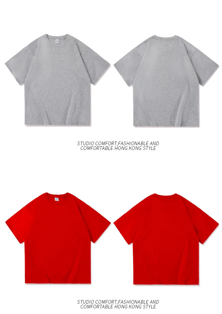 Men's solid basic hip hop cotton T-shirt by Jelieora Venture in various colors, shown in black with a crew neck and short sleeves