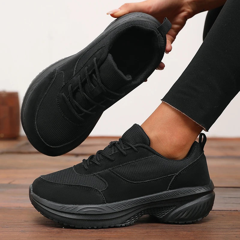 Women's wide fit slip-on comfort walking shoes by Jelieora Venture, featuring cushioned soles and supportive design for everyday wear.