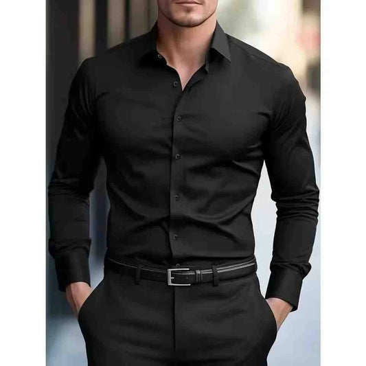 Men's Slim Fit Long Sleeve Shirt