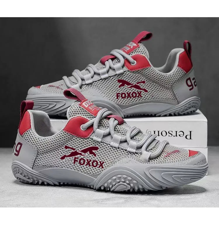 Men's mesh running trainers by Jelieora Venture featuring breathable mesh uppers and athletic design for running comfort