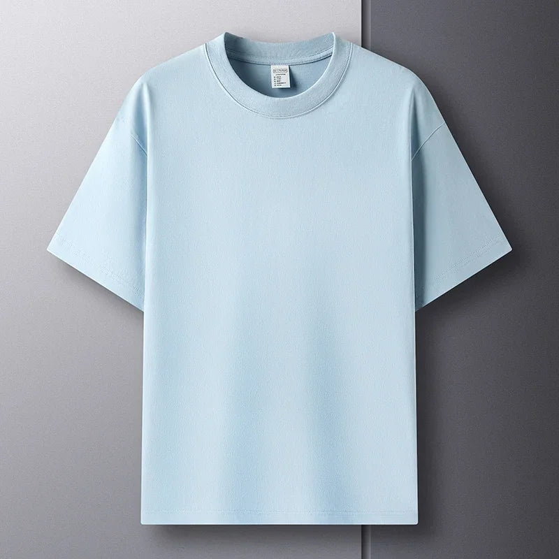 Men's 100% cotton round neck T-shirt by Jelieora Venture, featuring a breathable, comfortable everyday tee in a casual fit.