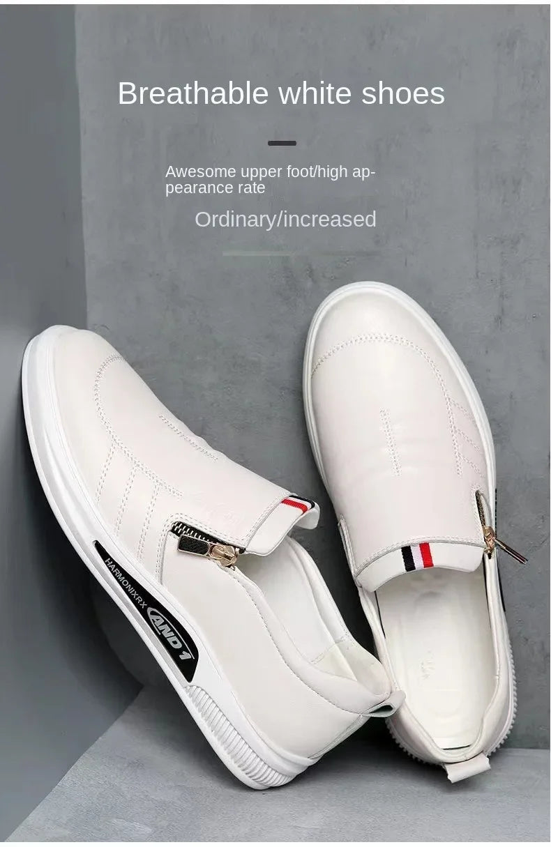 Men's Casual Leather Loafers | Slip-On Moccasins Business Shoes