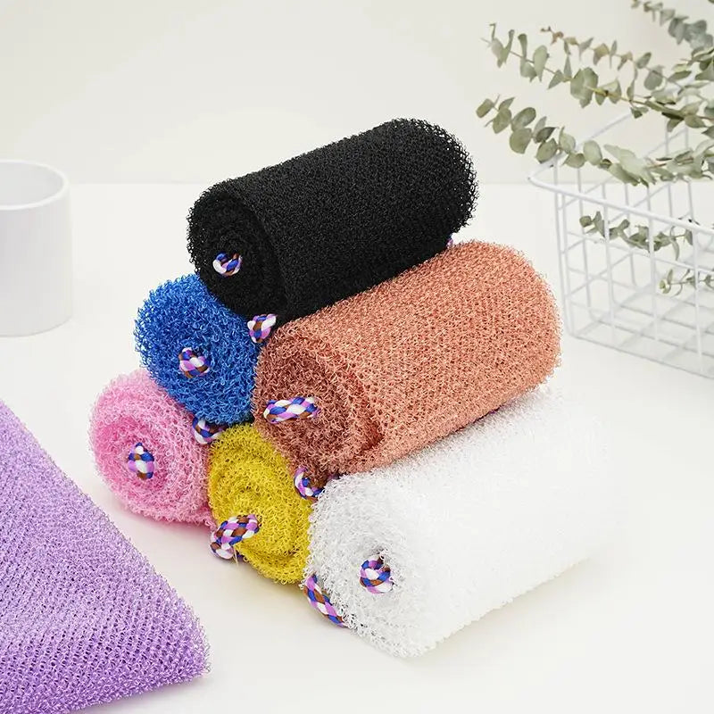 Jelieora Venture African net sponge for exfoliating, bath and body cleansing, foaming shower washcloth, soft scrubbing bath tool